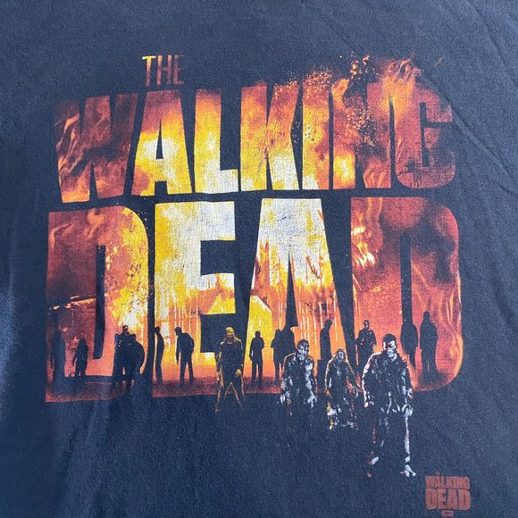 The Walking Dead AMC 2013 Promo Black Men’s L Graphic T Shirt Delta Pro Weight - Picture 4 of 10